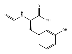 D-Phenylalanine, N-formyl-3-hydroxy- Struktur