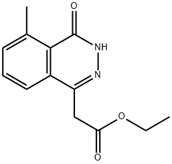 1-Phthalazineacetic acid, 3,4-dihydro-5-methyl-4-oxo-, ethyl ester Struktur