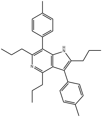 2,4,6-TRIISOPROPYL-3,7-DIP-TOLYL-1H-PYRROLO[3,2-C]PYRIDINE Struktur