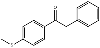 1-(4-Methylsulphanylphenyl)-2-phenyl-1-ethanone Struktur