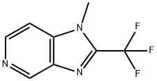 1H-Imidazo[4,5-c]pyridine, 1-methyl-2-(trifluoromethyl)- Struktur