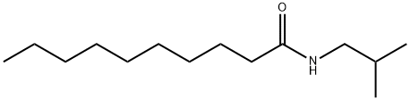 Decanamide, N-(2-methylpropyl)- Struktur