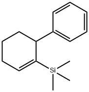 [2-(Trimethylsilyl)-2-cyclohexen-1-yl]benzene Struktur