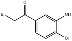 Ethanone, 2-bromo-1-(4-bromo-3-hydroxyphenyl)- Struktur