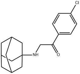 2-(Adamantan-1-ylamino)-1-(4-chlorophenyl)ethanone hydrobromide Struktur