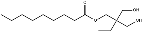 Nonanoic acid 2,2-bis(hydroxymethyl)butyl ester Struktur