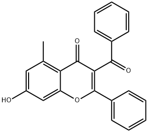 4H-1-Benzopyran-4-one, 3-benzoyl-7-hydroxy-5-methyl-2-phenyl-