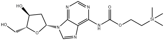 Adenosine, 2'-deoxy-N-[[2-(trimethylsilyl)ethoxy]carbonyl]- (9CI) Struktur