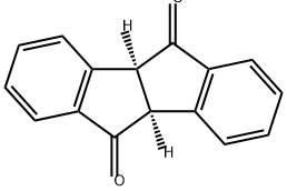 Indeno[2,1-a]indene-5,10-dione, 4b,9b-dihydro-, (4bS-cis)- (9CI) Struktur