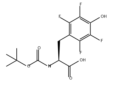 L-Tyrosine, N-[(1,1-dimethylethoxy)carbonyl]-2,3,5,6-tetrafluoro- Struktur