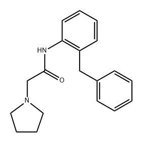 N-(2-Benzylphenyl)-2-(pyrrolidin-1-yl)acetamide Struktur