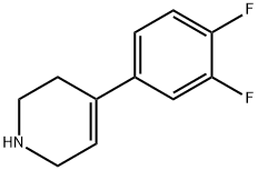 Pyridine, 4-(3,4-difluorophenyl)-1,2,3,6-tetrahydro- Struktur