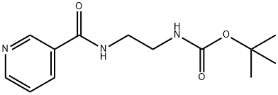 Carbamic acid, N-[2-[(3-pyridinylcarbonyl)amino]ethyl]-, 1,1-dimethylethyl ester Struktur