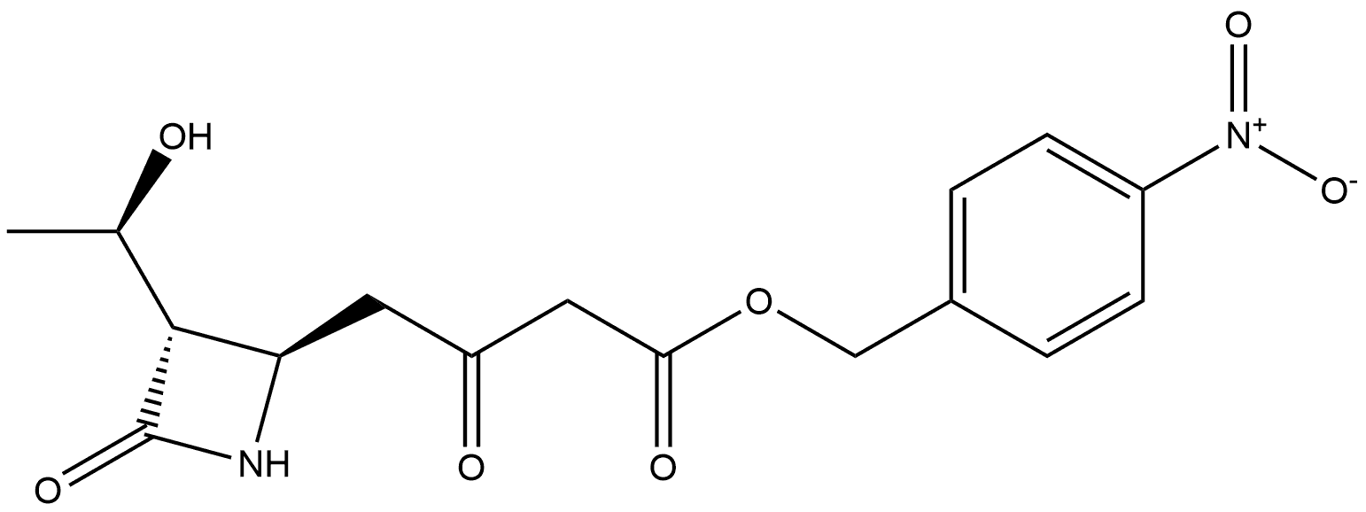 2-Azetidinebutanoic acid, 3-[(1R)-1-hydroxyethyl]-β,4-dioxo-, (4-nitrophenyl)methyl ester, (2R,3S)-