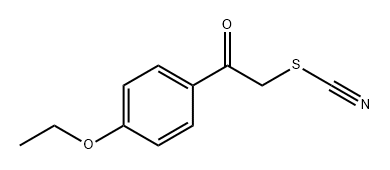 Thiocyanic acid, 2-(4-ethoxyphenyl)-2-oxoethyl ester Struktur