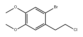 Benzene, 1-bromo-2-(2-chloroethyl)-4,5-dimethoxy- Struktur