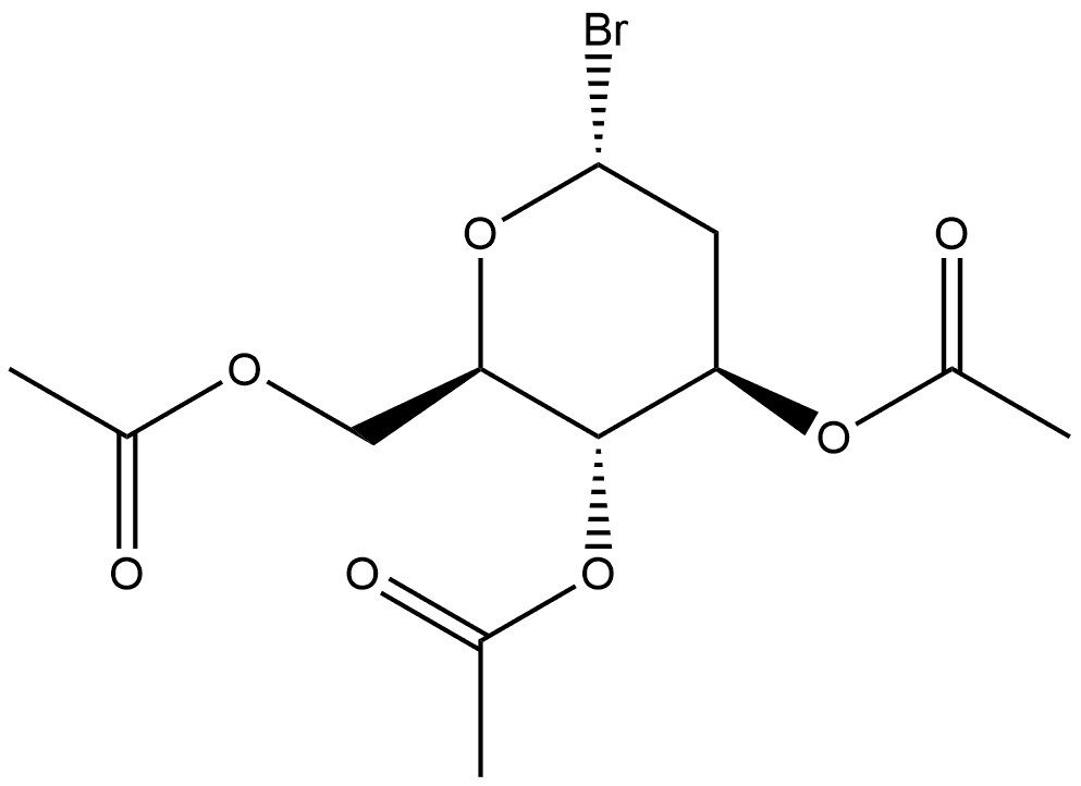 α-D-arabino-Hexopyranosyl bromide, 2-deoxy-, 3,4,6-triacetate Struktur