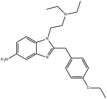 1H-Benzimidazole-1-ethanamine, 5-amino-2-[(4-ethoxyphenyl)methyl]-N,N-diethyl- Struktur