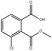 1,2-Benzenedicarboxylic acid, 3-chloro-, 2-methyl ester Struktur