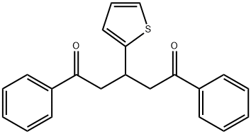 1,5-Diphenyl-3-(thiophen-2-yl)pentane-1,5-dione Struktur