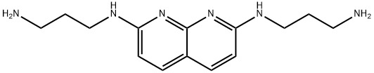 1,8-Naphthyridine-2,7-diamine, N2,N7-bis(3-aminopropyl)- Struktur