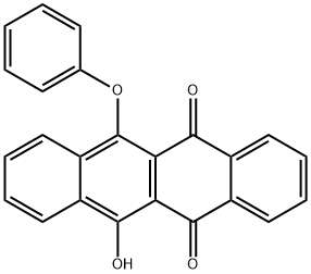 5,12-Naphthacenedione, 6-hydroxy-11-phenoxy-