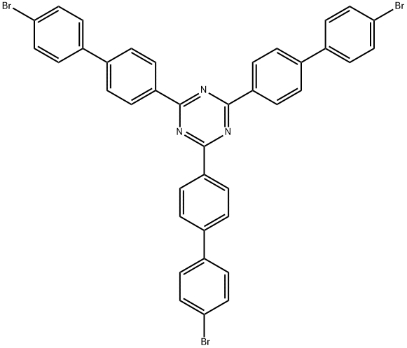 1,3,5-Triazine, 2,4,6-tris(4'-bromo[1,1'-biphenyl]-4-yl)- Struktur