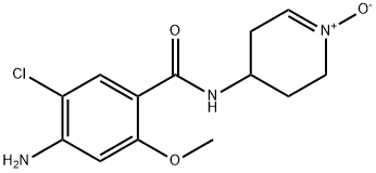 N-(4'-(delta-1'-piperidyl-N-oxide))-4-amino-5-chloro-2-methoxybenzamide Struktur