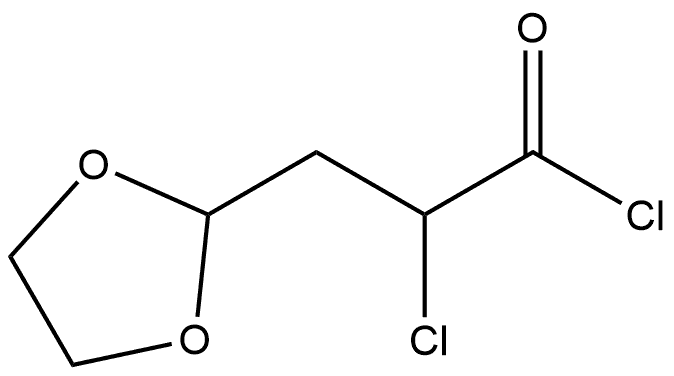 1,3-Dioxolane-2-propanoyl chloride, α-chloro- Struktur