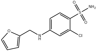 Benzenesulfonamide, 2-chloro-4-[(2-furanylmethyl)amino]- Struktur