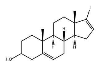 Androsta-5,16-dien-3-ol, 17-iodo- Struktur