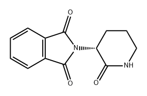 1H-Isoindole-1,3(2H)-dione, 2-[(3R)-2-oxo-3-piperidinyl]- Struktur