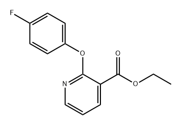 3-Pyridinecarboxylic acid, 2-(4-fluorophenoxy)-, ethyl ester Struktur