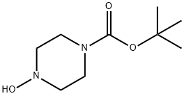 1-Piperazinecarboxylic acid, 4-hydroxy-, 1,1-dimethylethyl ester Struktur