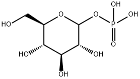 Phosphoric acid hydrogen D-glucopyranosyl ester Struktur