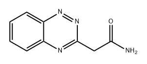 1,2,4-Benzotriazine-3-acetamide Struktur