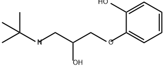 Phenol, 2-[3-[(1,1-dimethylethyl)amino]-2-hydroxypropoxy]- Struktur