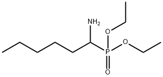 Phosphonic acid, P-(1-aminohexyl)-, diethyl ester Struktur