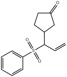 Cyclopentanone, 3-[1-(phenylsulfonyl)-2-propen-1-yl]- Struktur