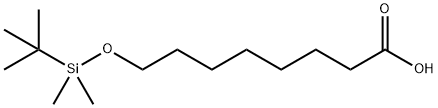 Octanoic acid, 8-[[(1,1-dimethylethyl)dimethylsilyl]oxy]- Struktur