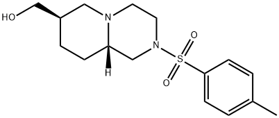 2H-Pyrido[1,2-a]pyrazine-7-methanol, octahydro-2-[(4-methylphenyl)sulfonyl]-, (7R,9aS)- Struktur