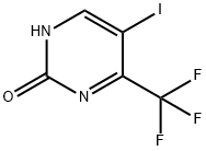 2(1H)-Pyrimidinone, 5-iodo-4-(trifluoromethyl)- Struktur