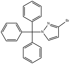 1H-Pyrazole, 3-bromo-1-(triphenylmethyl)- Struktur