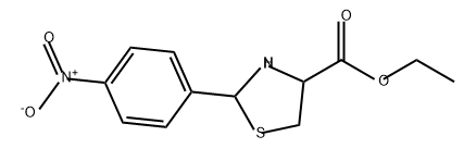 4-Thiazolidinecarboxylic acid, 2-(4-nitrophenyl)-, ethyl ester