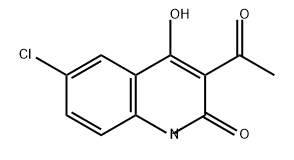 2(1H)-Quinolinone, 3-acetyl-6-chloro-4-hydroxy- Struktur