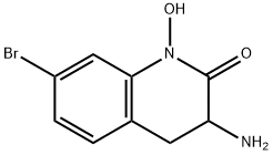 3-Amino-7-bromo-1-hydroxy-1,2,3,4-tetrahydroquinolin-2-one Struktur