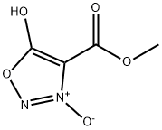 1,2,3-Oxadiazole-4-carboxylicacid,5-hydroxy-,methylester,3-oxide(9CI) Struktur