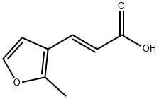 2-Propenoic acid, 3-(2-methyl-3-furanyl)-, (2E)- Struktur