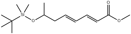 2,4-Octadienoic acid, 7-(t-butyldimethylsilyloxy)-, methyl ester (E,E) - Struktur