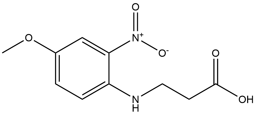 β-Alanine, N-(4-methoxy-2-nitrophenyl)- Struktur